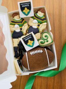 Northampton Saints bespoke iced biscuit gift box