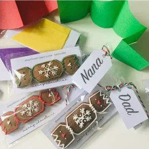 Christmas Cracker Biscuits (hand-iced biscuits)