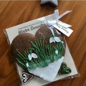 Snowdrops – Letterbox Biscuit (hand-iced biscuits)