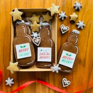 Christmas Beers! (hand-iced biscuits)