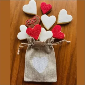 Mini Love Hearts (hand-iced biscuits)