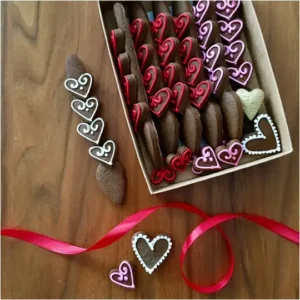 Welsh Love Spoons (hand-iced biscuits)