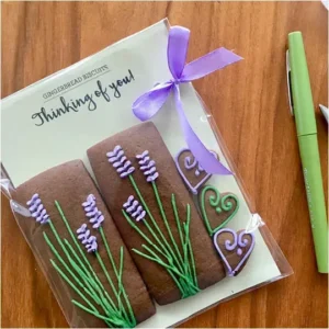 Lavender Letterbox (hand-iced biscuits)