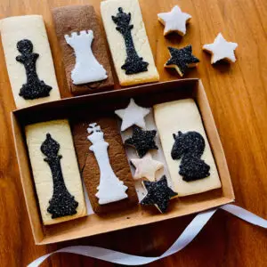 Chess Cookies (hand-iced biscuits)