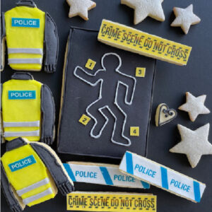 crime scene custom cookies