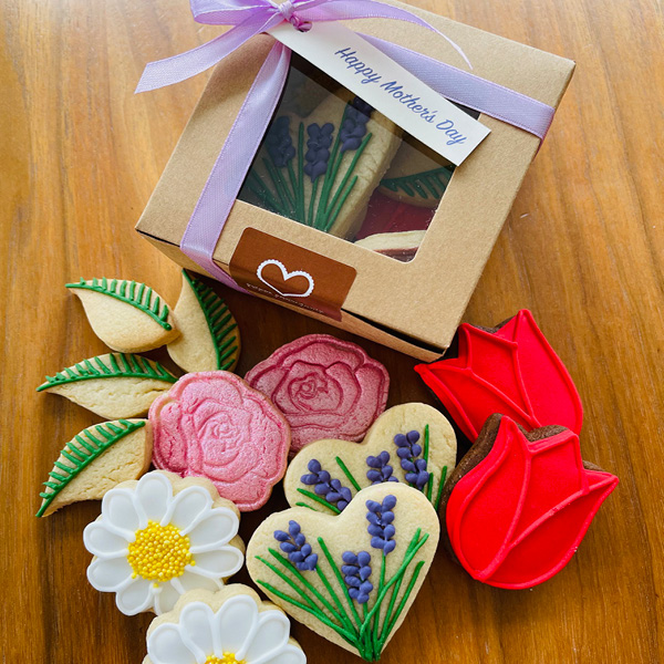 bouquet biscuits daisy shortbread gingerbread tulips