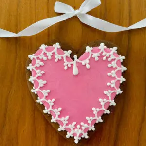 Large heart biscuit letterbox
