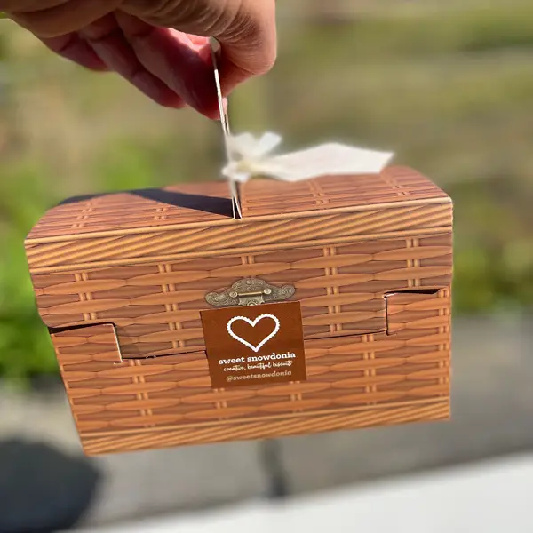 Picnic Biscuit box vanilla summer theme