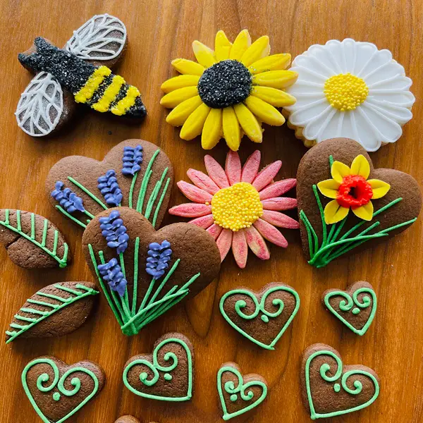 Summer picnic iced biscuits