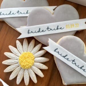 wedding shower biscuits bride tribe theme personalized