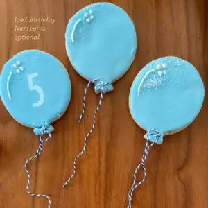 Balloon Biscuit Iced party favours