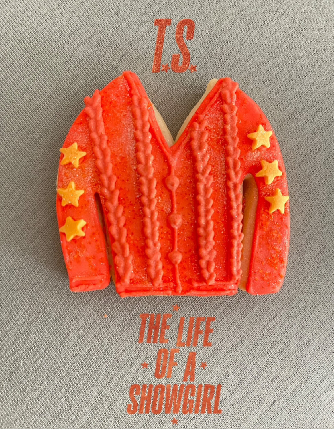 Taylor Swift Showgirl Cardigan cookie