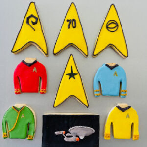 StarTrek Theme iced biscuits
