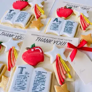 Teacher thank you biscuits