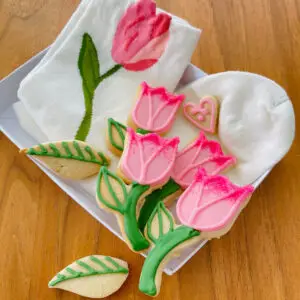 Tulip Socks & Cookies (hand-iced biscuits)