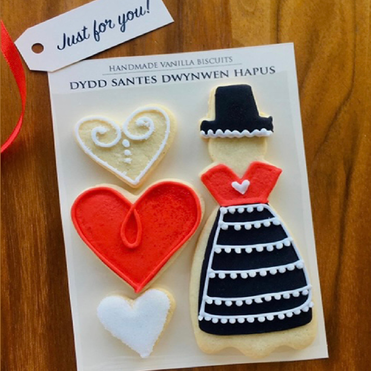 Vanilla biscuit for Santes Dwynwen