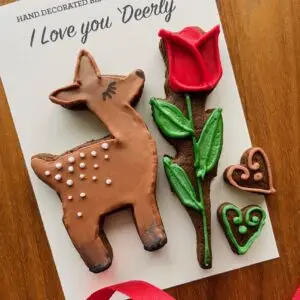 Deer biscuit valentine