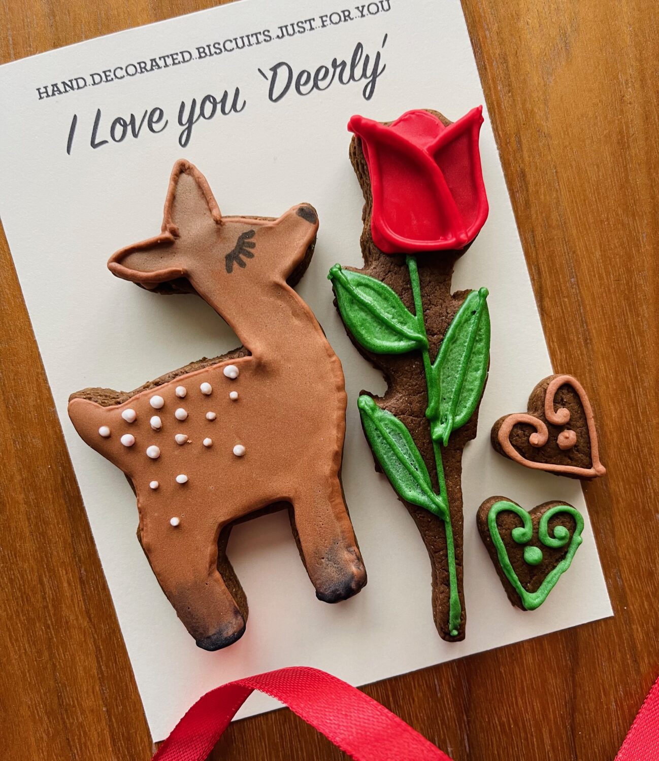 Deer biscuit valentine