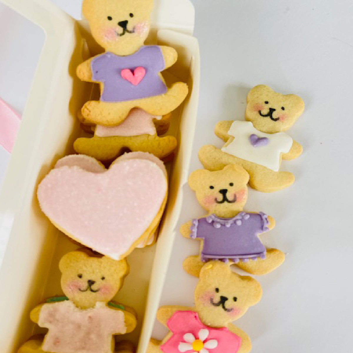 teddy bear theme biscuits