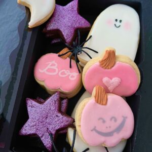 Shimmery sparkly Halloween Biscuits