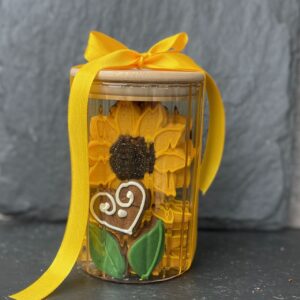 Biscuit jar - Bees & Sunflowers