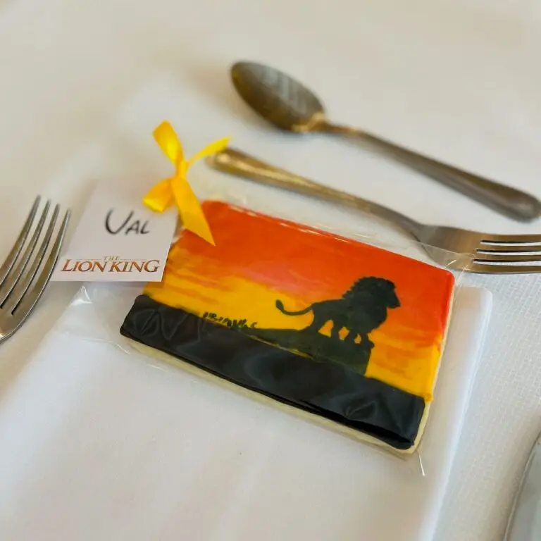 Disney lion king theme wedding favour biscuits
