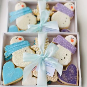 Winter snowmen shorbread biscuit gift box