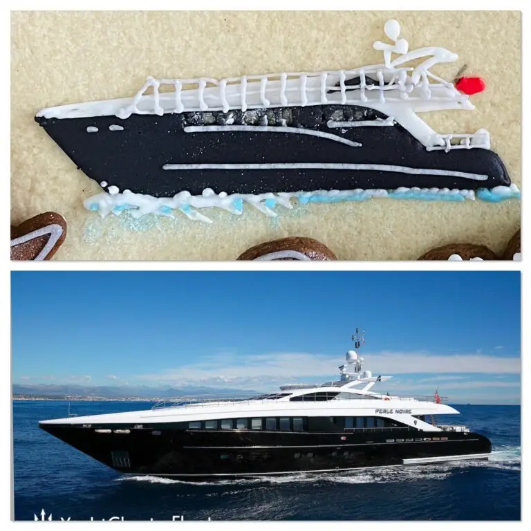 Yacht design iced on a biscuit