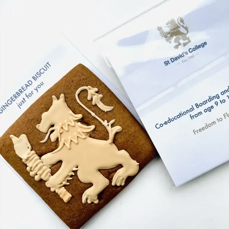 Hand-iced biscuits made for St David’s College