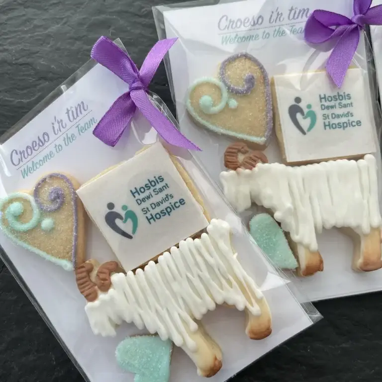 Hand-iced biscuits made for St David’s Hospice