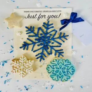 Winter Snowflakes (hand-iced biscuits)