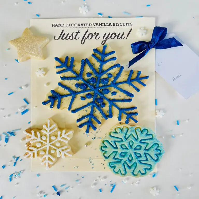 Winter Snowflakes (hand-iced biscuits)